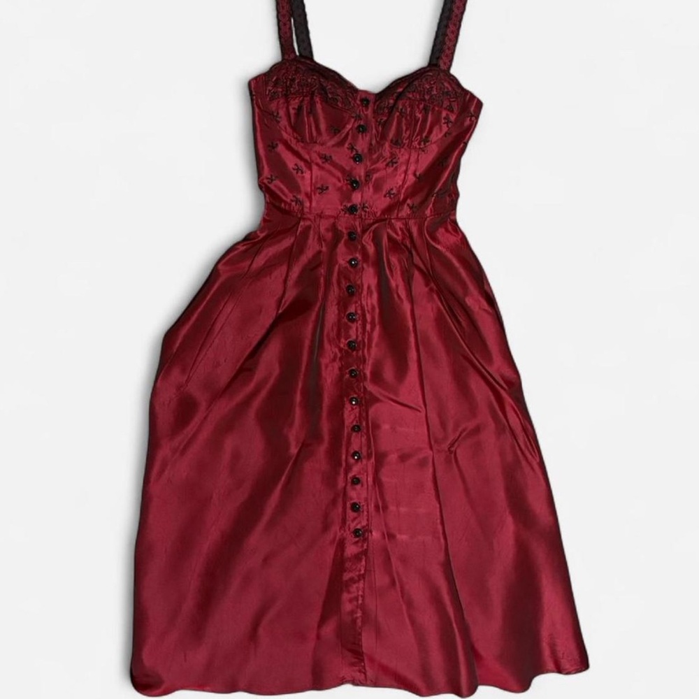 karen alexander red Sweetheart Sundress for Cocktail